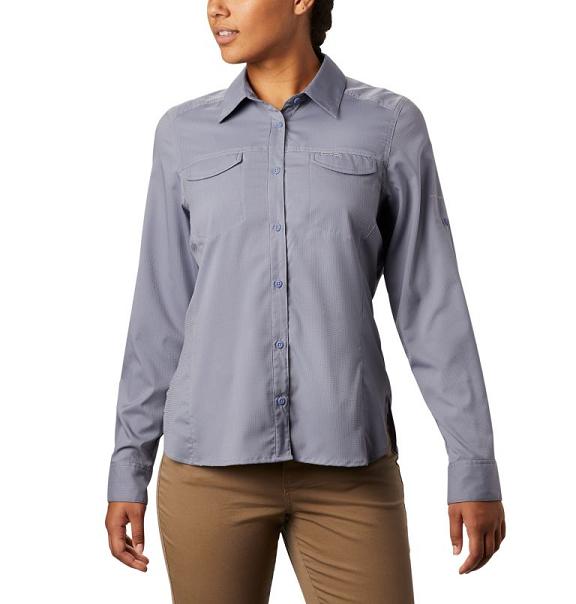 Columbia Silver Ridge Shirts Grey For Women's NZ71564 New Zealand